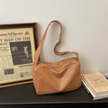 Soft Faux Leather Casual Shoulder Crossbody Bag