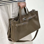Premium Leather Tote Handbag Shoulder Crossbody