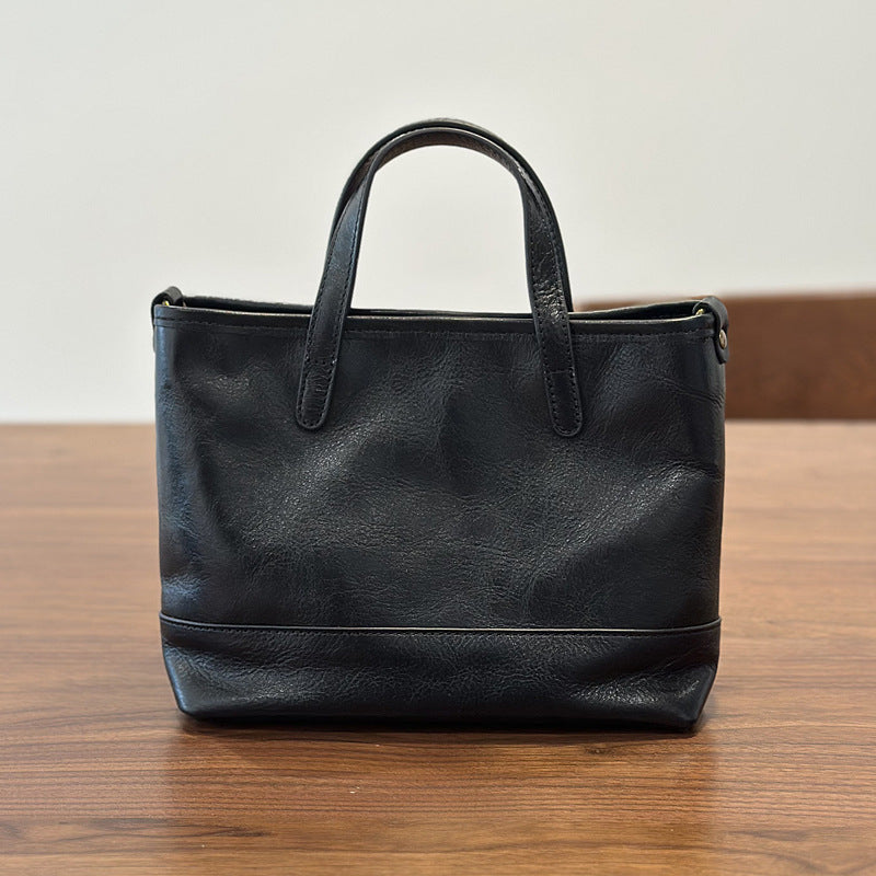 Genuine Leather Tote Handbag Shoulder Crossbody Bag