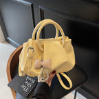 Elegant Pleated Soft Leather Shoulder Handbag