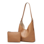 Elegant Soft Faux Leather Shoulder Bag Set