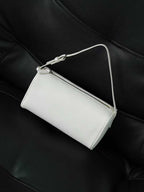 Top Grain Leather Cylindrical Crossbody Shoulder Bag