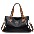 Elegant Soft Leather Large Capacity Shoulder Bag