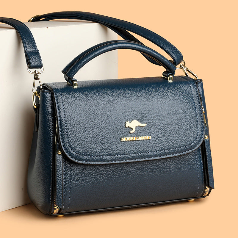 Soft Leather Crossbody Shoulder Handbag for Women