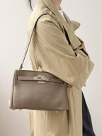 Premium Genuine Leather Kelly Shoulder Bag