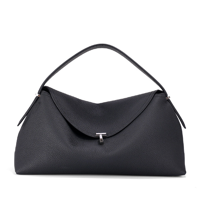Premium Cowhide Pillow Handbag Shoulder Bag