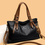 Elegant Soft Leather Large Capacity Shoulder Bag