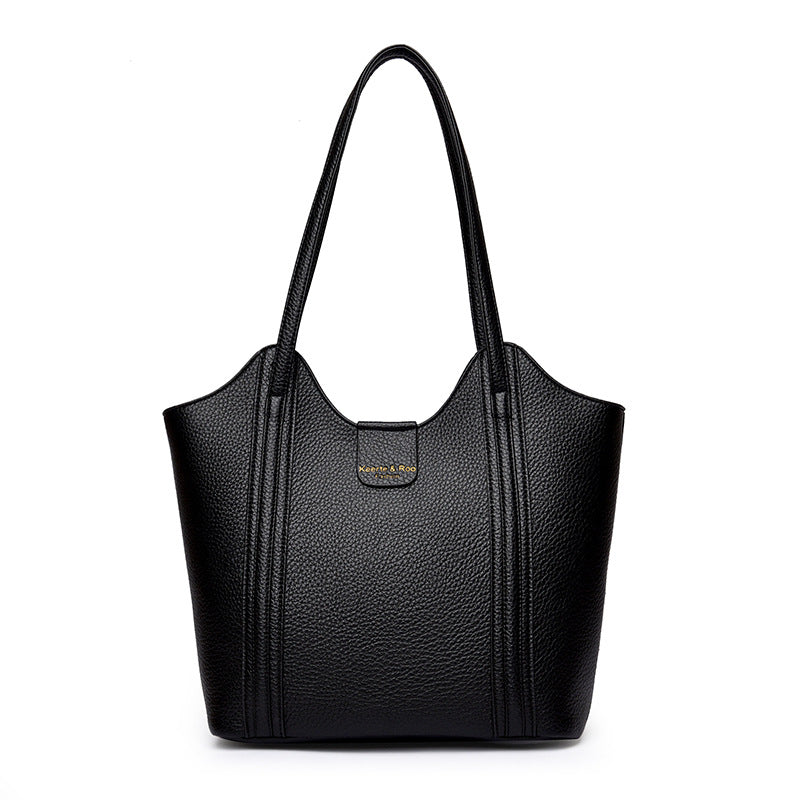 Premium Faux Leather Tote Shoulder Bag