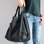 Soft Leather Large Capacity Shoulder Tote Bag
