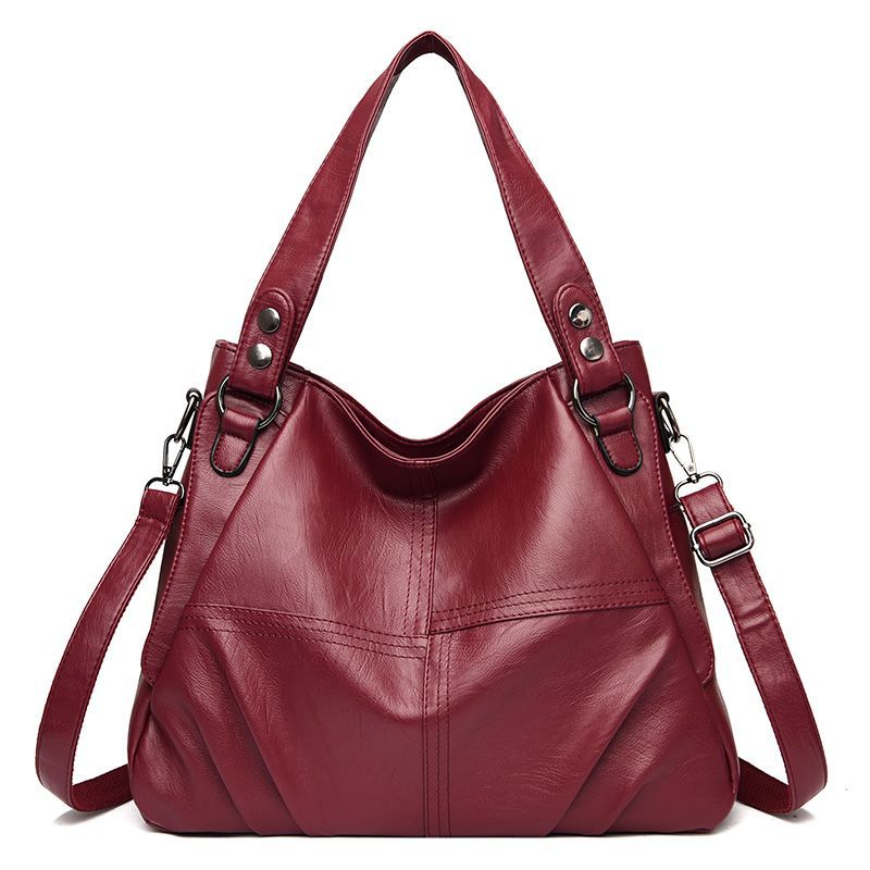 Women's Soft Leather Tote Shoulder Bag