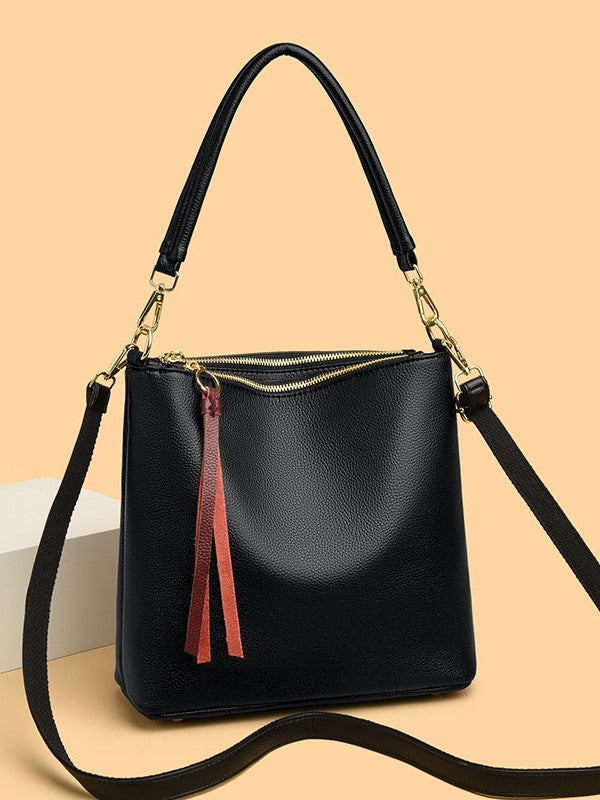 Genuine Leather Women's Shoulder Crossbody Handbag