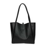 Elegant Faux Leather Large Capacity Tote Bag