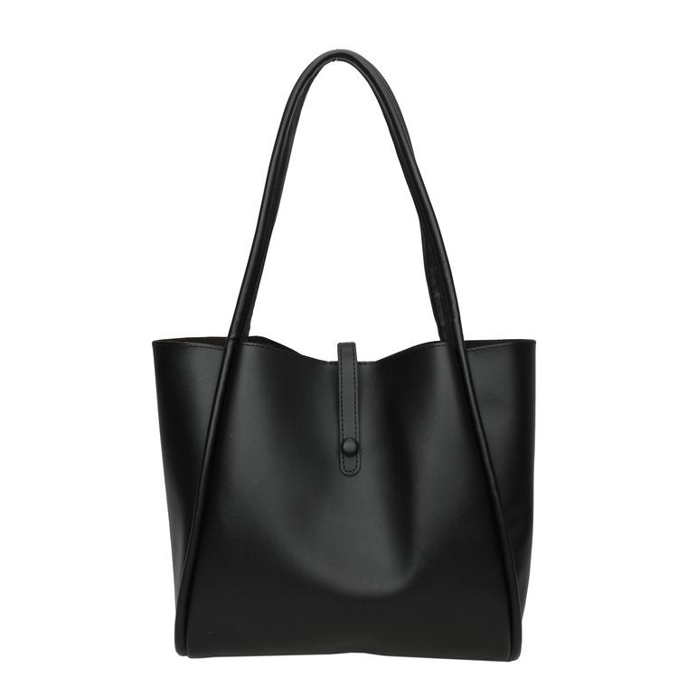 Elegant Faux Leather Large Capacity Tote Bag