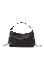 Lambskin Woven Hobo Shoulder Crossbody Bag