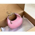 Genuine Leather Retro Crescent Shoulder Bag