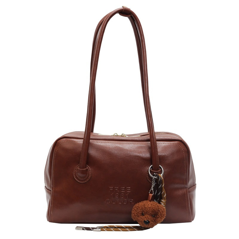 Women's Soft Leather Retro Shoulder Bag