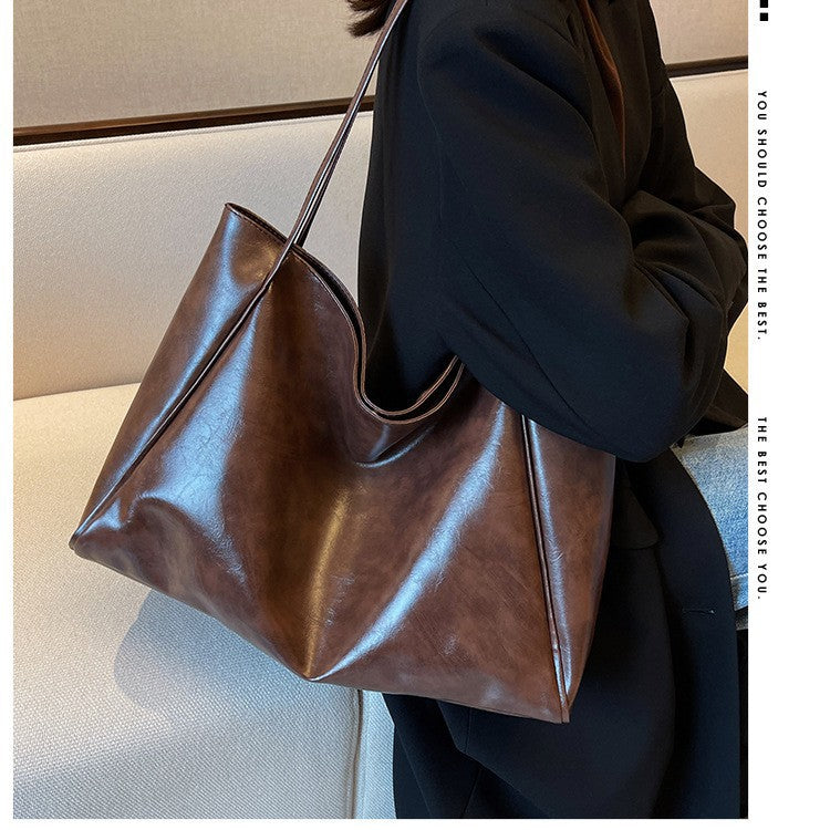 Soft Large Capacity Tote Shoulder Bag