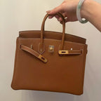 Premium Togo Leather Birkin Style Handbag