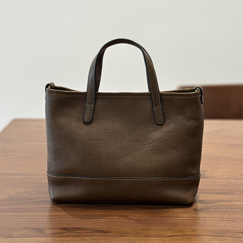 Genuine Leather Tote Handbag Shoulder Crossbody Bag