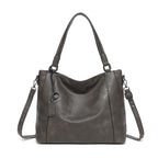 Elegant Soft Leather Shoulder Tote Crossbody Bag