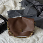 Premium Leather Large Crossbody Tote Bag