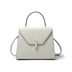 Genuine Leather Top Handle Crossbody Shoulder Bag