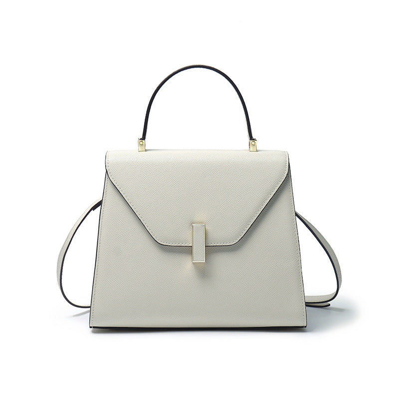 Genuine Leather Top Handle Crossbody Shoulder Bag