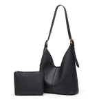 Elegant Soft Faux Leather Shoulder Bag Set