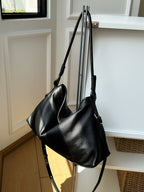 Premium Leather Slouchy Commuter Tote