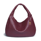 Elegant Woven Crescent Hobo Shoulder Bag