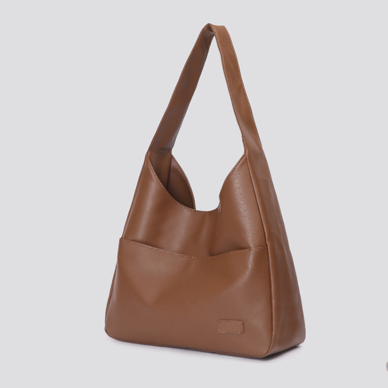 Soft Leather Large Capacity Shoulder Tote Bag