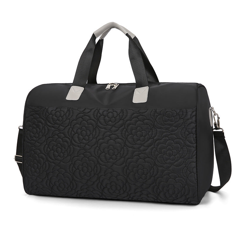 Women's Embroidered Floral Travel Duffel Bag