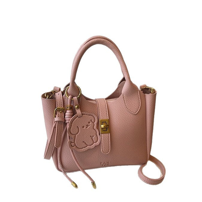 Soft Leather Versatile Shoulder Crossbody Handbag