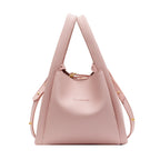 Soft Faux Leather Bucket Tote Bag