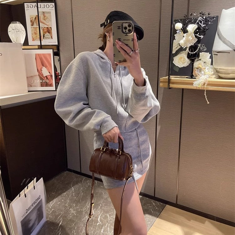 Glossy Soft Leather Mini Barrel Handbag