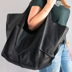 Soft Leather Large Capacity Shoulder Tote Bag