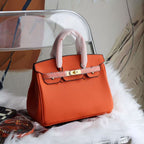 Premium Togo Leather Birkin Style Handbag
