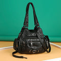 Soft Leather-like Multi-Pocket Shoulder Crossbody Bag
