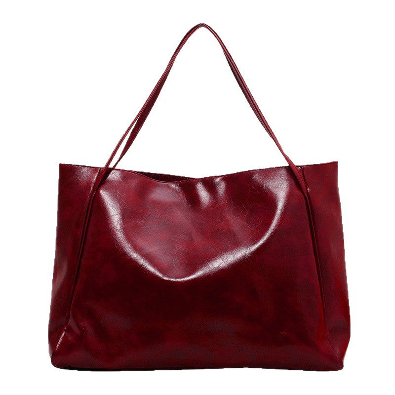 Soft Large Capacity Tote Shoulder Bag