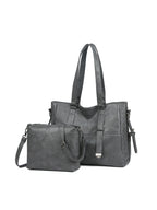 Fashion Soft Leather Tote Shoulder Bag Set
