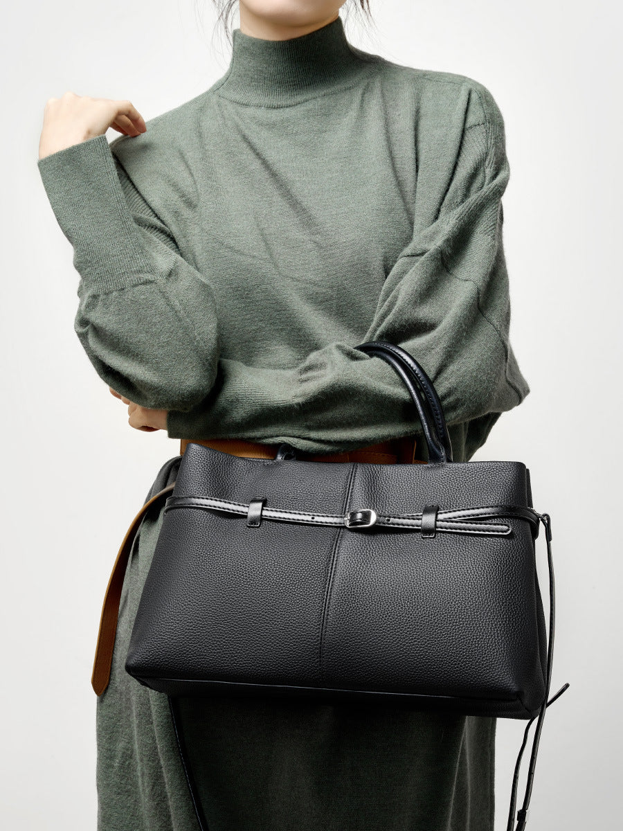 Women's Genuine Leather Commuter Handbag