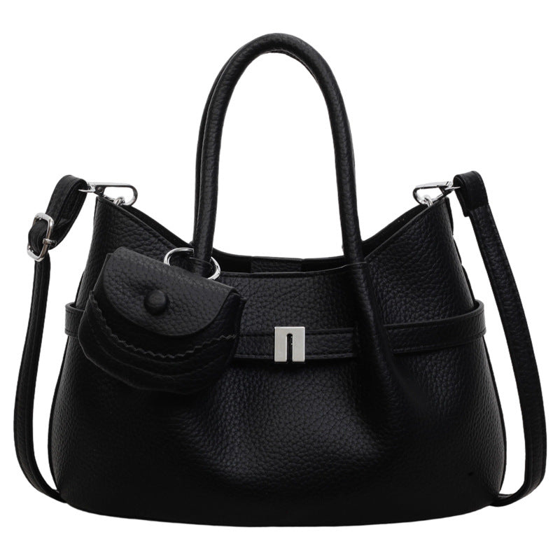 Minimalist Textured Tote Shoulder Crossbody Bag