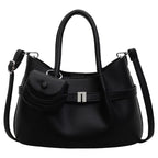 Minimalist Textured Tote Shoulder Crossbody Bag