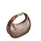 Genuine Leather Retro Crescent Shoulder Bag