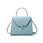 Genuine Leather Top Handle Crossbody Shoulder Bag