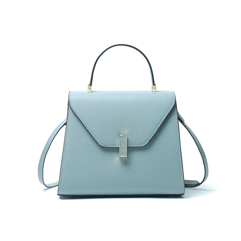 Genuine Leather Top Handle Crossbody Shoulder Bag