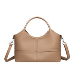 Soft Leather Commuter Tote Crossbody Bag