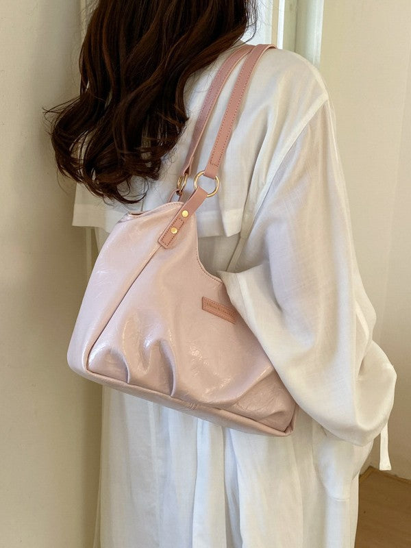 Elegant Faux Leather Women's Shoulder Tote Bag