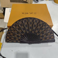 Genuine Leather Fan Design Shoulder Bag