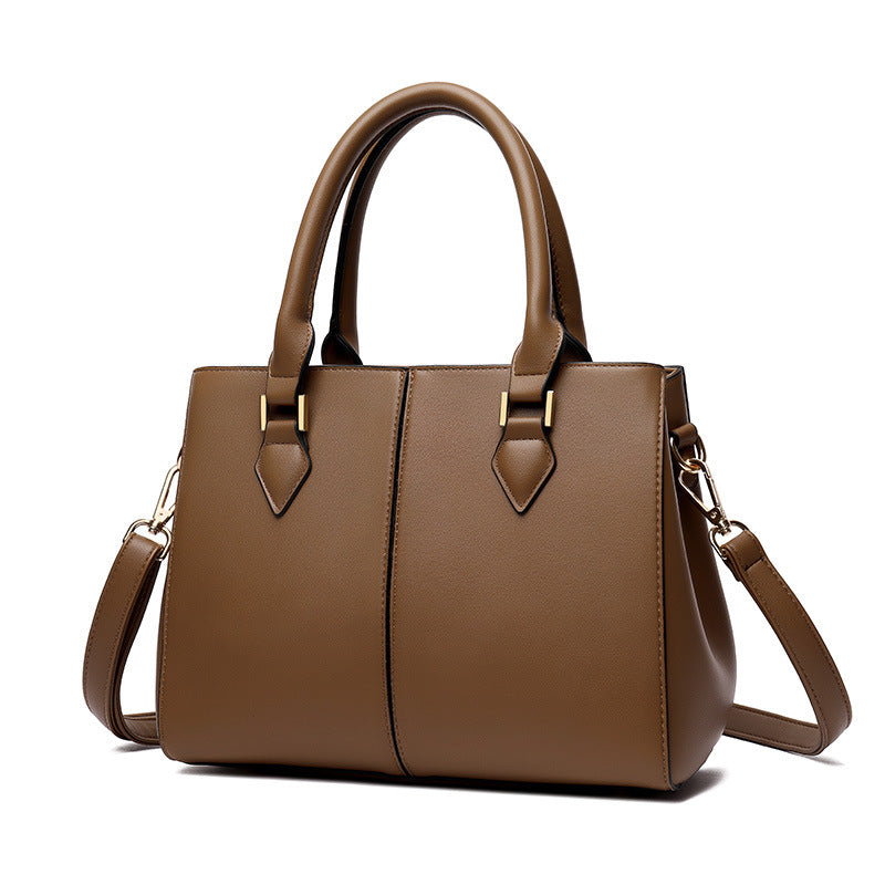 Women's Soft Leather Commuter Shoulder Tote Bag